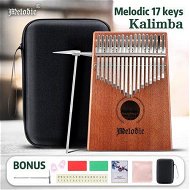 Detailed information about the product 17 Keys Kalimba Thumb Piano Instrument Mahogany Wood With Tuning Hammer Melodic.