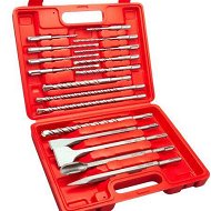 Detailed information about the product 17 Piece SDS PLUS Rotary Hammer Drill Bits Set & Chisel Bits Hole Tool Set