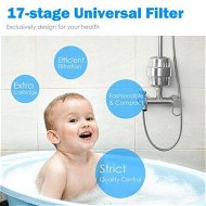Detailed information about the product 17-Stage Shower Water Filter Universal Size Remove Chlorine Heavy Metals Smooth Skin