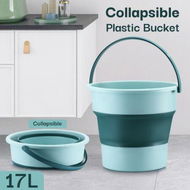 Detailed information about the product 17L Collapsible Bucket Pail Plastic Water Container Car Wash Camping Fishing Tub Pot Portable Beach Home Garden Mop Cleaning Tool Foldable