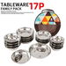 17pcs Stainless Steel Dinnerware Camping Cooking Tableware Cutlery Organizer Utensil Plates Bowls Set Backpacking Hiking Picnic. Available at Crazy Sales for $27.11