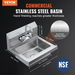 17'x12.8' Commercial Hand Wash Sink Wall Mount Basin Stainless Steel NSF. Available at Crazy Sales for $219.95