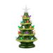 18 CM Ceramic Christmas Tree Table Christmas Tree Lights with 28 Colorful Lights and 1 Star Topper, Green. Available at Crazy Sales for $29.95