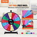 18 inch Spinning Prize Wheel 14 Slots Tabletop Spinner Heavy Duty Roulette Wheel with a Dry Erase and 2 Markers Win Fortune Spin Games. Available at Crazy Sales for $79.95