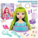18 PCS Dolls Makeup Head Playset Toy Set Beauty Mannequin Head Easy to Maintain Pretend Play Kids Toys Hair Styling Doll Glam Lab for Little Artists. Available at Crazy Sales for $29.99