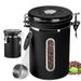 1800ML Coffee Canister for Ground Coffee with Transparent Window, Stainless Steel Kitchen Food Airtight Storage Container for Coffee Beans,Tea,Sugar. Available at Crazy Sales for $29.99