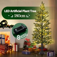 Detailed information about the product 180cm Christmas Tree LED Artificial Plant Fairy 125 Lights Xmas Decoration Outdoor Indoor Ornaments Imitation Fake Faux Green House Plants