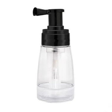 180ml Powder Spray Bottle, Barber Spray Bottle for Hair, Empty Portable Travel Cosmetics Container, Hair Fiber Applicator, Black