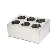 Detailed information about the product 18/10 Stainless Steel Commercial Conical Utensils Cutlery Holder With 6 Holes.