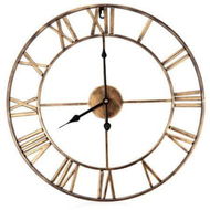 Detailed information about the product 18.5-inch Oversized 3D Iron Decorative Wall Clock Retro Roman Numerals Design.