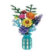 Detailed information about the product 1853pcs Flowers Bouquet Toys Building Blocks Set with Vase, Roses, Sunflower, Hyacinth, Artificial Plants for Teen Girls, Home, Office Decor