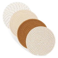 Detailed information about the product 18CM Trivets for Hot Dishes, Hot pots and Pans, 4 Heat Resistant Hot Pads, Pot Holders for Kitchen, Home Essentials for Home and Farmhouse Decor, Brown