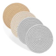 Detailed information about the product 18CM Trivets for Hot Dishes, Hot pots and Pans, 4 Heat Resistant Hot Pads, Pot Holders for Kitchen, Home Essentials for Home and Farmhouse Decor, Yellow