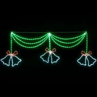 Detailed information about the product 1.8M Christmas Lights 288 LED Bell Motif Light Decorations Jingle Jollys