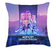 Detailed information about the product 18x18 Inch Demon Pillow Case,Kpop Theme Throw Pillow Cover,Hunters Birthday Decorations Party Favors Cushion Cover Decor