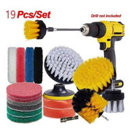 Detailed information about the product 19 PCS Drill Brush Power Scrub Wash Cleaning Polishing Pad Kit Drill NOT Include