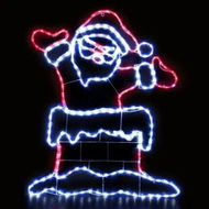 Detailed information about the product 1M Christmas Lights 248 LED Santa Motif Light Decorations Jingle Jollys