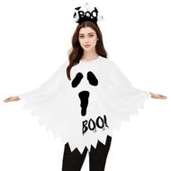Detailed information about the product 1Pack Halloween Costumes Woman Ghost Halloween Poncho for Women, One Size, Ghost