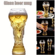 Detailed information about the product 1pc Beer Football World Cup 450ml Glass Water Cup Clear Soccer Drinking Cups Summer Winter Drinkware