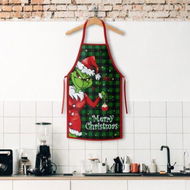 Detailed information about the product 1pc, Polyester Apron, Christmas Theme Apron, Printed Apron, Fashion Housework Kitchen Household Workwear, Kitchen Supplies, Christmas Decor