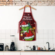 Detailed information about the product 1pc, Polyester Apron, Christmas Theme Apron, Printed Apron, Fashion Housework Kitchen Household Workwear, Kitchen Supplies, Christmas Decor