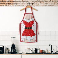 Detailed information about the product 1pc, Polyester Apron, Christmas Theme Apron, Printed Apron, Fashion Housework Kitchen Household Workwear, Kitchen Supplies, Christmas Decor