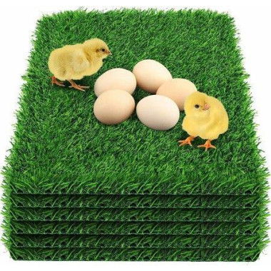 1 Pc Chicken Nesting Box Pads Thick Artificial Grass Mat For Chicken Coop Bedding 30*30 Cm.