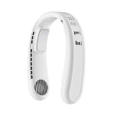 1S Cool Down Neck Fan with Double Semiconductor Coolers,360 Degree Surrounded Personal Fans Air Conditioner that Blow Cold Air,White