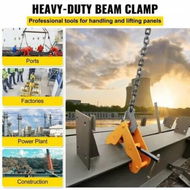 Detailed information about the product 1ton Capacity Beam Clamp I Beam Lifting Clamp 75-220 mm Opening Range Beam Clamps for Rigging Heavy Duty Steel Beam Clamp Tool Beam Hangers