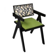 Detailed information about the product 1X Dining Chair Retro Backrest Chair