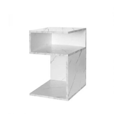 1xBedside Tables Drawers Side White