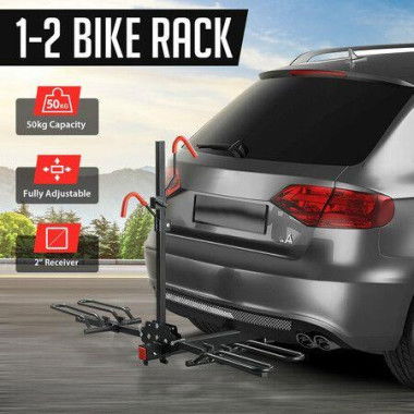 2 Bike Rack For Car SUV Bicycle Storage Carrier Holder Vehicle Rear Platform With 2 Inch Hitch Receiver