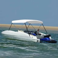 Detailed information about the product 2 Bow Bimini Top White 150x120x110 cm