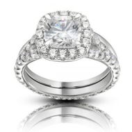 Detailed information about the product 2 Carat Zulastone Moissanite Engagement Ring