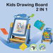 2 in 1 Art Easel for Kids, Building Blocks, Drawing Board with Painting Accessories Blue. Available at Crazy Sales for $39.95