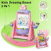 2 in 1 Art Easel for Kids, Kids Standing Building Block Drawing Board Pink. Available at Crazy Sales for $49.95