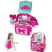 2 In 1 Backpack Makeup Toy Pretend Play Makeup Kit for Little Girls Princess Real Washable Pretend Play Cosmetic Set Toys. Available at Crazy Sales for $22.99