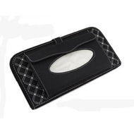 Detailed information about the product 2-in-1 Car Paper Tissue Box With CD Holder Case Package Bag Black