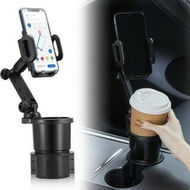 Detailed information about the product 2 In 1 Car Phone Cup Holder Mount Multifunctional Cup Holder Expander With Cell Phone Automobile Cradle Stand