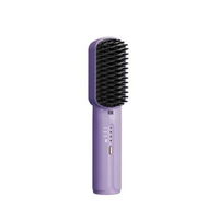 Detailed information about the product 2-in-1 Cordless Hair Straightening Comb with 3200mAh Negative Ions and 3-Speed Temperature Control for Effortless Straightening(Purple)