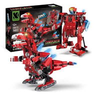 Detailed information about the product 2-in-1 Electric Building Blocks 745 Pcs Remote Control Dinos Robot Toy Set App and Remote Controlled Programming STEM Educational Toys for Boys Ages 12+