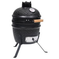 Detailed information about the product 2-in-1 Kamado Barbecue Grill Smoker Ceramic 56 cm Black