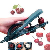 Detailed information about the product 2 in 1 Multi-Functional Cherry Pitter and Fruit Pit Remover, Fruit Cutter, Cherry Pitter Tool for Cherries, Grapes, Olives, Jujube, and More