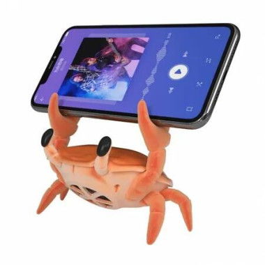 2 in 1 Portable Speaker Crab Shape Bracket 360 Degree Surround Sound Speaker for Desktop
