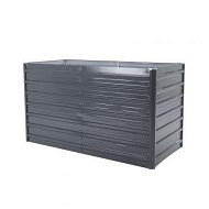 Detailed information about the product 2-in-1 Raised Garden Bed Galvanised Steel Planter 240 X 80 X 77cm GREY
