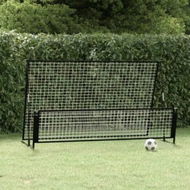 Detailed information about the product 2 in 1 Soccer Rebounder Football Goal 202x104x120 cm Steel