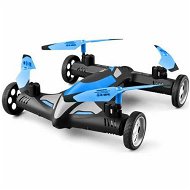 Detailed information about the product 2 in 1 Stunt Roll Aerial Photography FPV Drone WIFI 4K HD Camera Land and Air Fighting RC Quadcopter(2 Batteries-Blue)