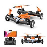 Detailed information about the product 2 in 1 Stunt Roll Aerial Photography FPV Drone WIFI 4K HD Camera Land and Air Fighting RC Quadcopter(2 Batteries-Orange)