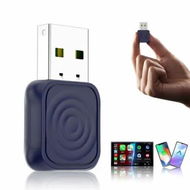 Detailed information about the product 2-in-1 Wireless Android Auto for Android 11+ Wireless CarPlay Adapter for iOS 10+,USB-C/A,Plug & Play,Low Latency,Convert Wired to Wireless Dongle