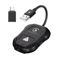 Detailed information about the product 2 in 1 Wireless CarPlay Adapter and Android Auto, Dongle Convert Wired Apple Car Play to Wireless, Plug and Play, Fast Auto Connect, Compatible with iOS 12+ and Android 11+ (Black)